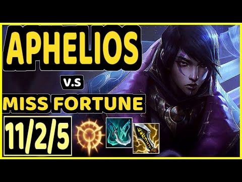 APHELIOS vs MISS FORTUNE - 11/2/5 KDA BOTTOM ADC GAMEPLAY - EUW Ranked MASTER