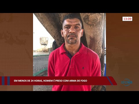 Em menos de 24 horas, homem é preso com arma de fogo 27 07 2022