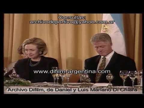 President of the United States Bill Clinton visits Argentina - 1997 FOOTAGE ARCHIVE