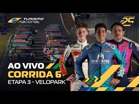 TURISMO NACIONAL 2025 | AO VIVO | 3ª ETAPA - VELOPARK - CORRIDA 6