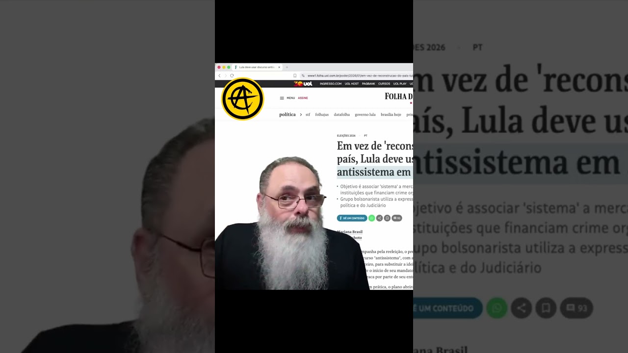 LULA vai TENTAR passar IMAGEM de "O ANTISSISTEMA" mesmo sendo "O SISTEMA" pelos ÚLTIMOS 24 ANOS