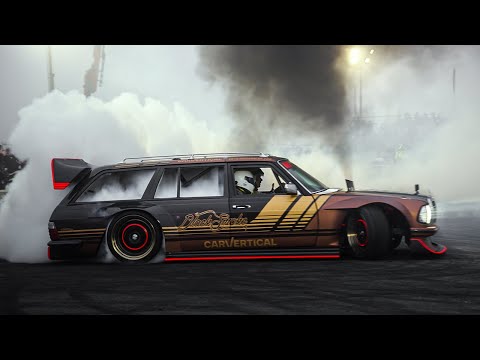 930HP MERCEDES S123 TURBODIESEL BURNOUT AT ELMIA - Custom Motor Show 2025