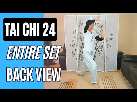 Tai Chi Yang Style 24, Entire Set in Back View with Verbal Cues