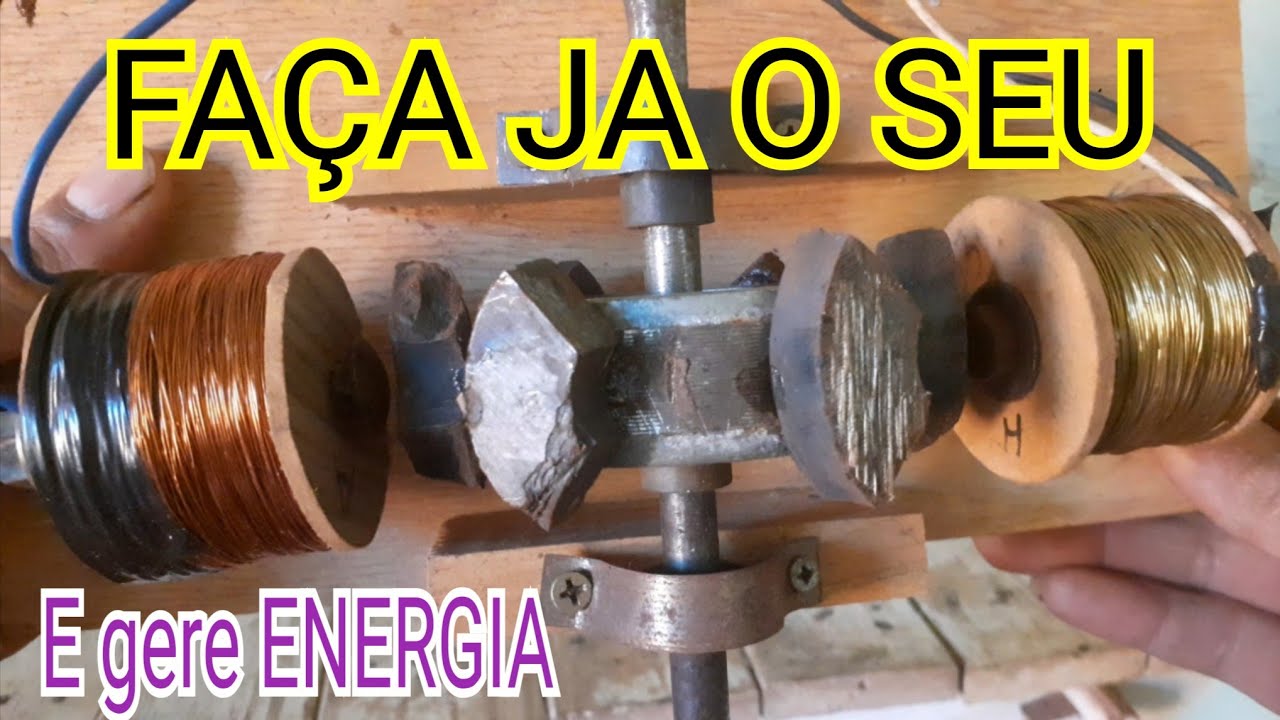 SIMPLES GERADOR DE ENERGIA ELÉTRICA CASEIRO 220V