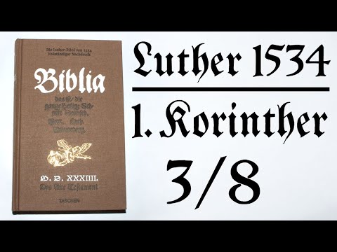 1. KORINTHER 03 – Warnung vor Ungerechtigkeit und Unzucht [Luther 1534 | Bibel als Hörbuch mit Text]