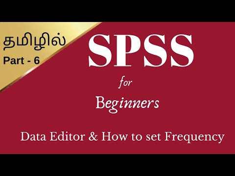SPSS tutorial in tamil for beginners part - 6 | Basics of Frequency & Measurements