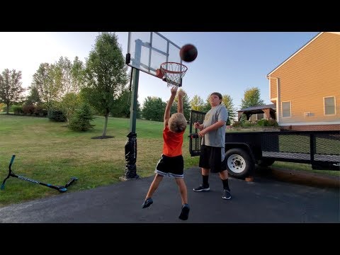 CLARK MAKES HIS FIRST BASKET!