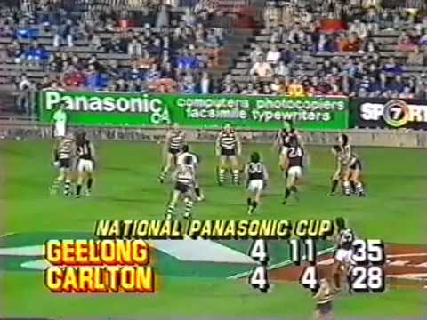 1987 Geelong v Carlton VFL Panasonic Cup