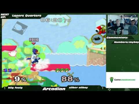 NE Melee Arcadian 2 LQF - BigFoig (Falco) vs. GVS | Silver (Marth)