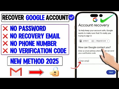 How To Recover Google Account Without Phone Number And Recovery Email 2025 || Gmail Account Recovery
