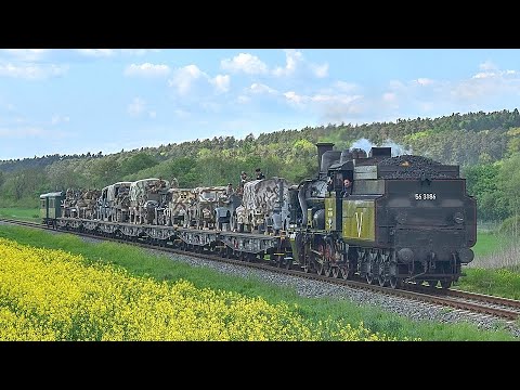 2. světová válka 1945 - WWII Reenactment - Nacistický vlak s vojenskou technikou - Rakovník 2.5.2025
