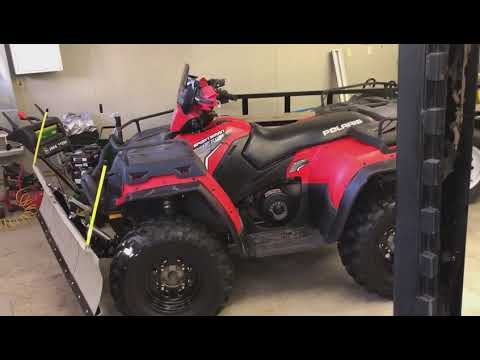 Kolpin ATV Switchblade Plow quick review on a Polaris 500 AWD