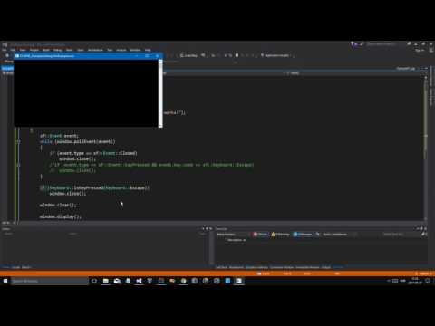 SFML C Tutorial 12 PART 1 4 | 2D Space shooter game using Sprites Textures and UI with Text
