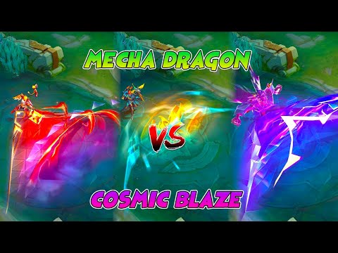 Claude Mecha Dragon VS Cosmic Blaze Skin Comparison