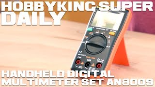 Handheld Digital Multimeter Set AN8009 (Orange)