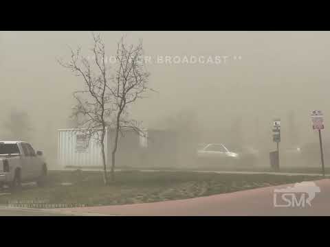 04-04-2023 Amarillo, TX - Semi-Trucks Nearly Blow Over From Strong Winds!