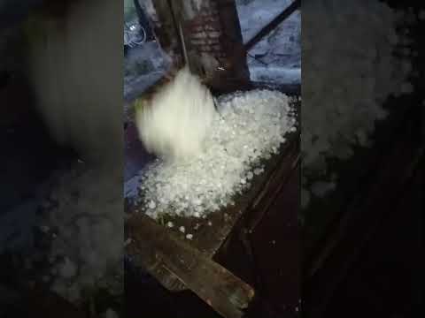 Otra fuerte pedrada: zona rural de General Pinto