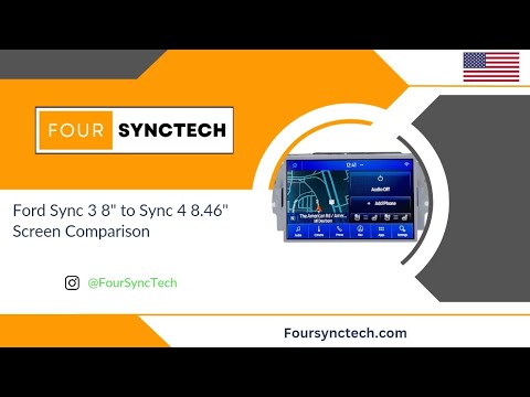Ford Sync 3 8" to Sync 4 8.46" Screen Comparison -FourSyncTech