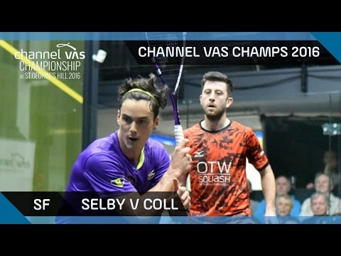 Squash: Selby v Coll - Channel VAS Championship at St Georges Hill 2016 SF Highlights