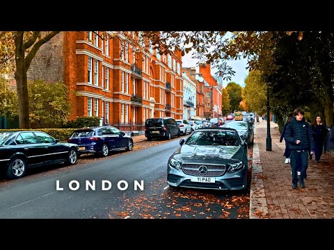 90 Min Walking Tour of Hampstead Village in Fall 🍂 | London Walking Tour