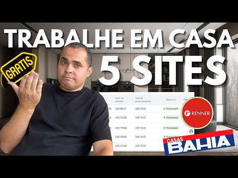 (I earned +R$ 4,694.72) Websites to work from home in your spare time without showing up or inves...