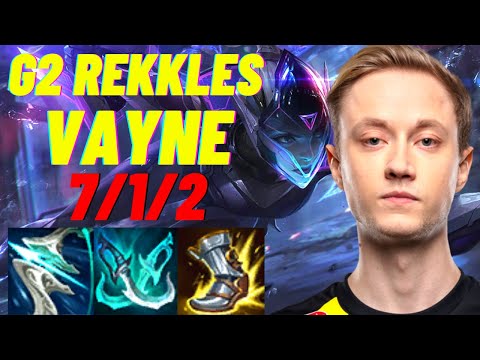 G2 REKKLES PLAYS VAYNE VS VARUS ADC |EUW CHALLENGER PATCH 11.4| [League of Legends] Full Gameplay