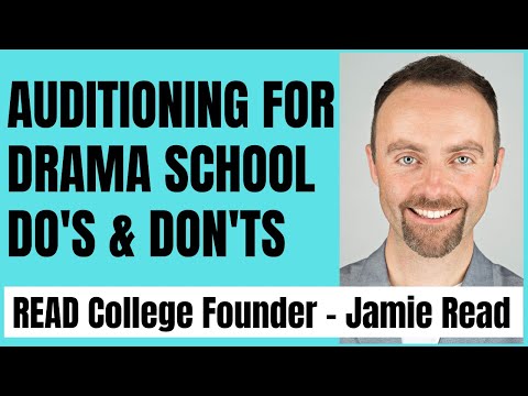 Auditioning for Drama Schools in the UK with Jamie Read - Head of Voice at READ College