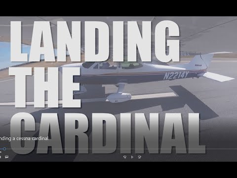 Landing the Cessna Cardinal