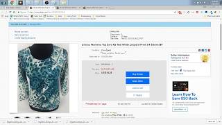 Chicos Sizes for eBay Listings: Hasty Hippo Hints #1
