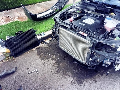 '01 Audi A4 B5 Front Bumper Removal