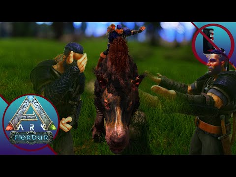 This Tame Is SO PAINFUL! Andrewsarchus Taming! | ARK: Fjordur Ep.5