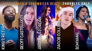 Thronly's Choice E04: HOLIDAY SPECIAL Reaction to Angelina Jordan, Geoff Castellucci, Sohyang & more