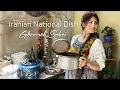 #22 National Dish Of IRAN! I Cooked Ghormeh Sabzi In My Village ( Persian Herb Stew )🌿💋🔥 قرمه سبزی