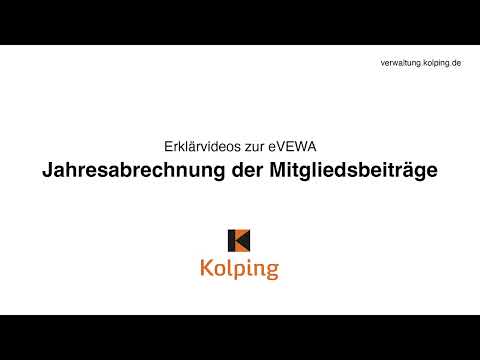 Kolping eVEWA Erklaervideo: Jahresabrechnung