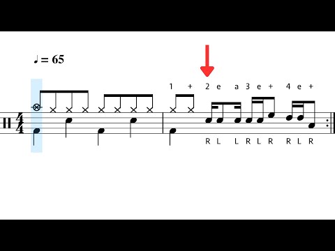 Drum Fills that Start on Beat 2, for Beginners: Practice-Along 🥁🎵