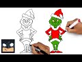 How To Draw The Grinch | Christmas Tutorial