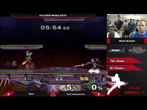 [Smashing Illini Weekly] Dart! (Marth) vs. VwS | Professor Pro (Fox) SSBM Winner's Semis