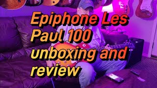 Video thumbnail for Epiphone Les Paul 100 unboxing and review by Leo & Dan Ryan