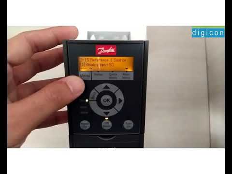 Configuring Danfoss VLT HVAC Basic FC-101 for Air handling unit (AHU) and FAN Application || digicon