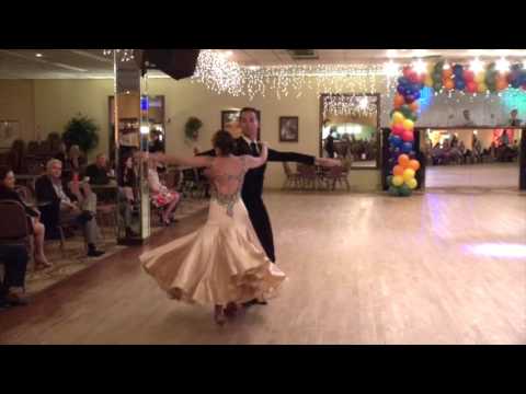 Rasha Lawrence with Paolo DiLorenzo Viennese Waltz Goldcoast Ballroom Summer Showcase 2016