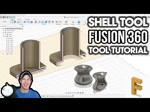 Fusion 360 Shell Tool Tutorial - Creating Hollow Objects with the Shell Tool!
