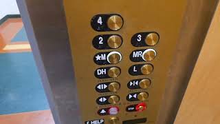 Modernized Vintage 1973 Haughton Traction Elevators at CSUN University Library Northridge, CA