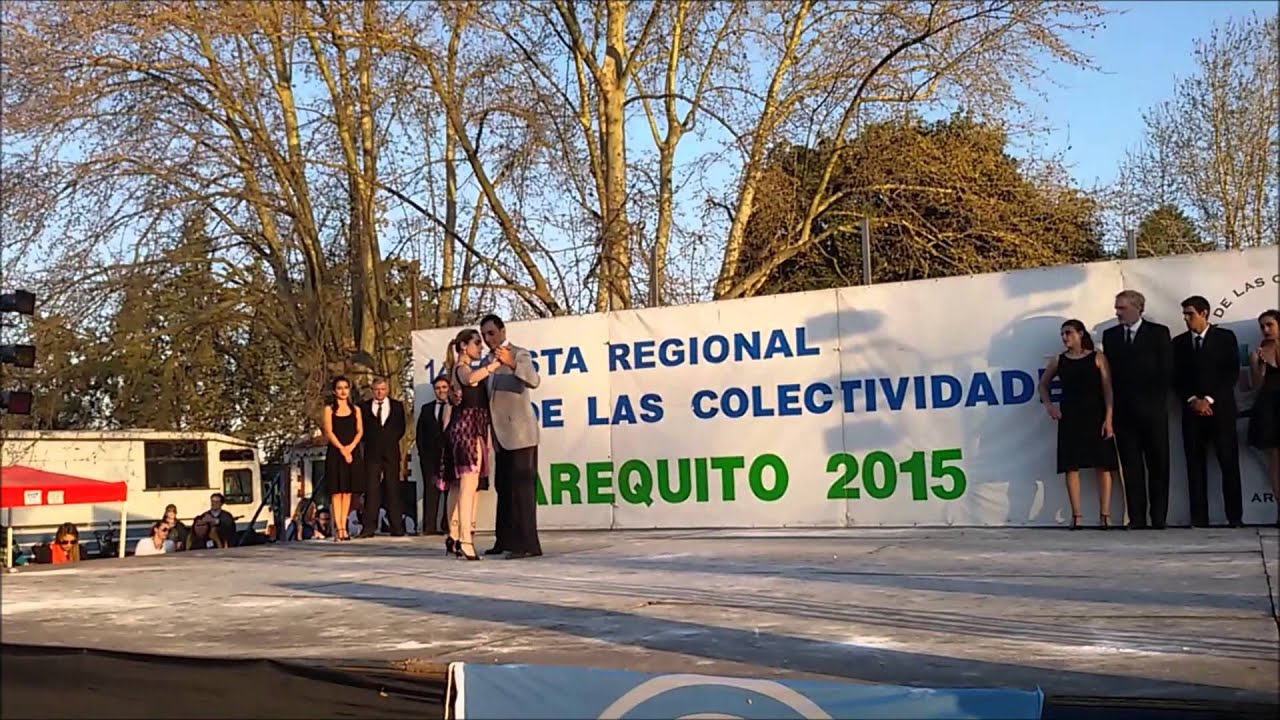 Fiesta de las Colectividades Arequito 2015 - Gustavo Funez Luciana Zamponi - MILONGUEANDO EN EL 40