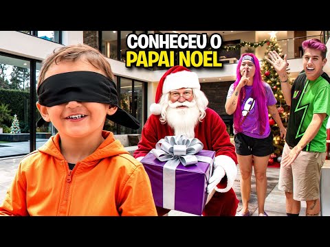 O DAVI CONHECEU O PAPAI NOEL! magia do Natal