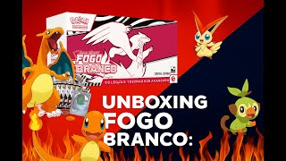 Unboxing FOGO BRANCO e RAIO PRETO   NOVA Coleção Treinador Avançado do Pokémon TCG