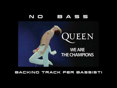 We are the champions NO BASS Queen backing track per bassisti Suona tu il Basso (Bassless)