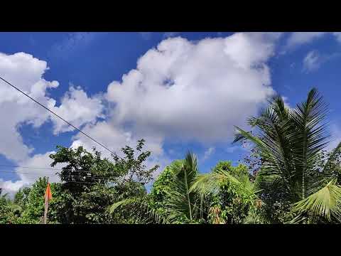 Village clouds timelapse