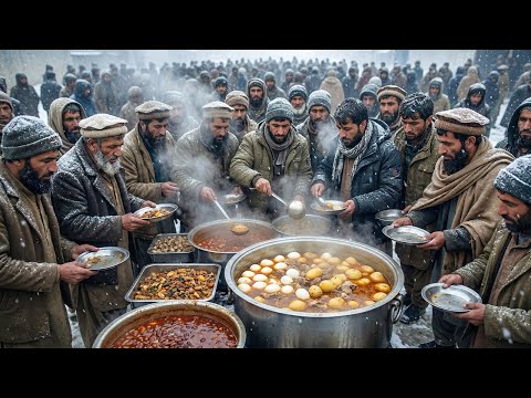 SNOWDAY Breakfast in KABUL AFGHANISTAN | Amazing Cheap Afghanistan's Street Food