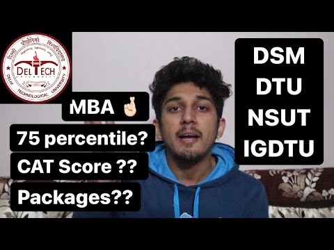 2022 DTU MBA Admission critera/ eligibility/ cutoff/ packages (CAT)