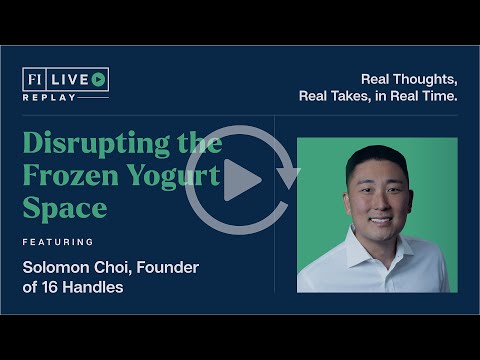 , title : 'Disrupting The Frozen Yogurt Space: featuring Solomon Choi, Founder, 16 Handles'